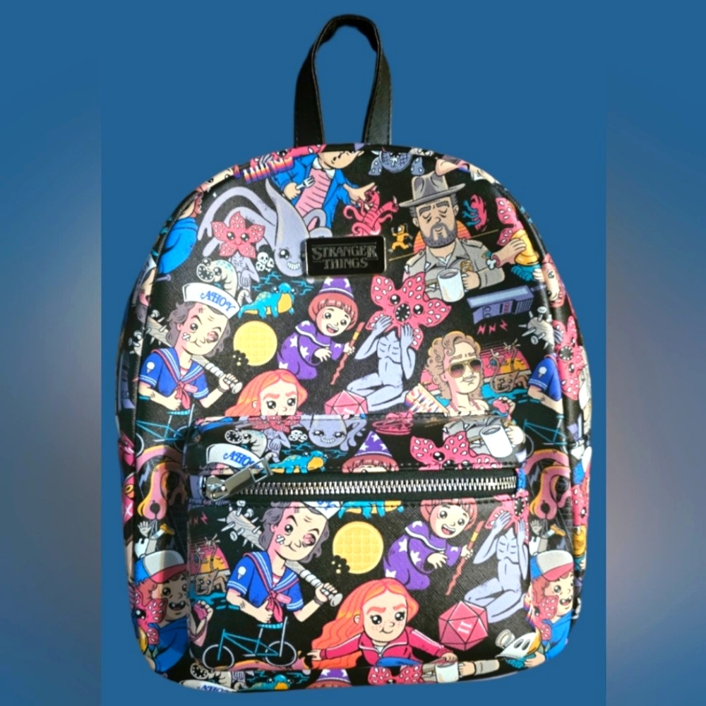 Stranger Things mini backpack with matching wallet